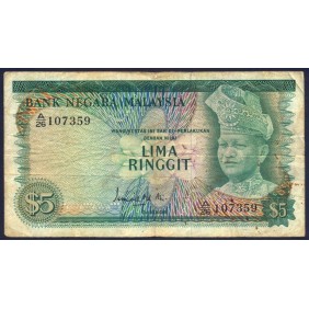 MALAYSIA 5 Ringgit 1967/72