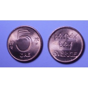 SWEDEN 5 Ore 1972
