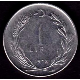 TURKEY 1 Lira 1978