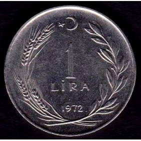 TURKEY 1 Lira 1972