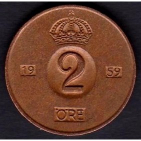 SWEDEN 2 Ore 1959