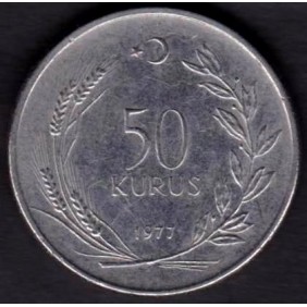 TURKEY 50 Kurus 1977