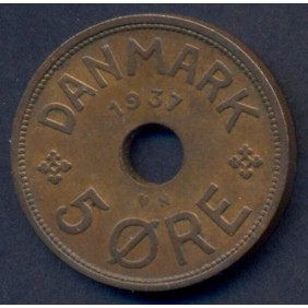 DENMARK 5 Ore 1937