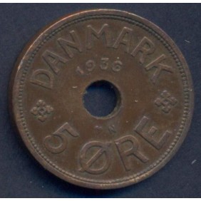 DENMARK 5 Ore 1936
