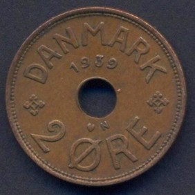 DENMARK 2 Ore 1939
