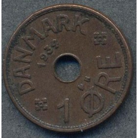 DENMARK 1 Ore 1934