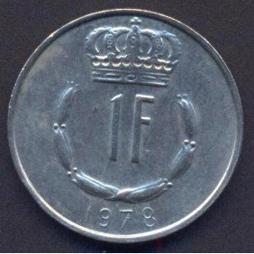 LUXEMBOURG 1 Franc 1978