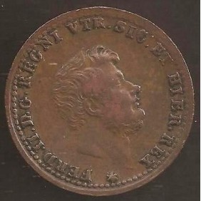 FERDINANDO II 1/2 TORNESE...