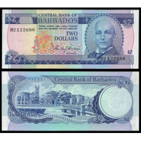 BARBADOS 2 Dollars 1980