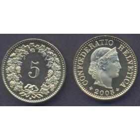 SWITZERLAND 5 Rappen 2005...