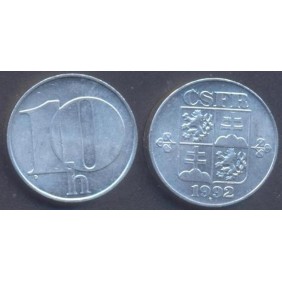 CZECHOSLOVAKIA 10 Haleru 1992