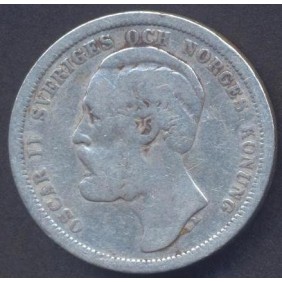 SWEDEN 1 Krona 1889 AG