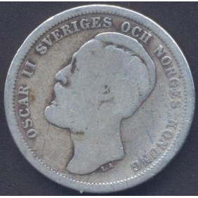 SWEDEN 1 Krona 1883 AG