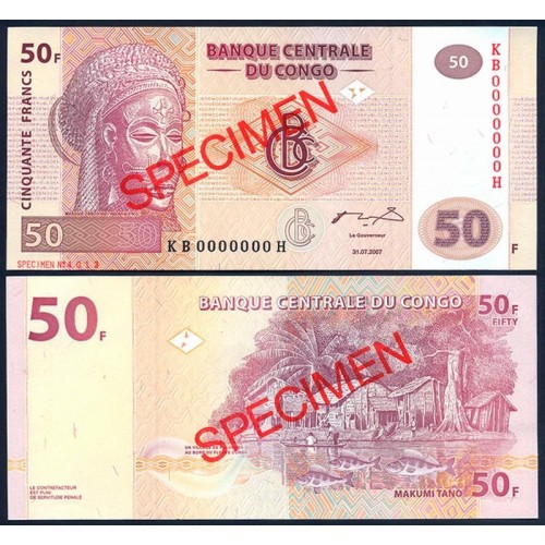CONGO DEMOCRATIC 50 Francs...