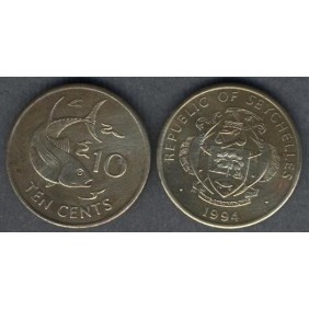 SEYCHELLES 10 Cents 1994