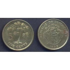SEYCHELLES 5 Cents 1995