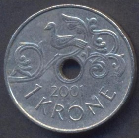NORWAY 1 Krone 2001