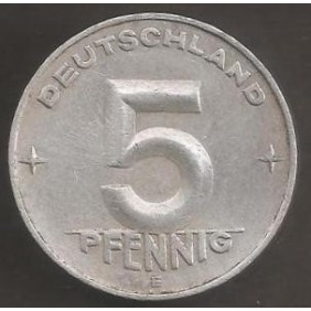 DDR 5 Pfennig 1953 E