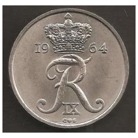DENMARK 10 Ore 1964
