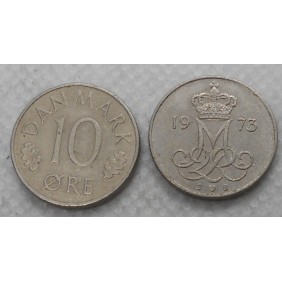 DENMARK 10 Ore 1973
