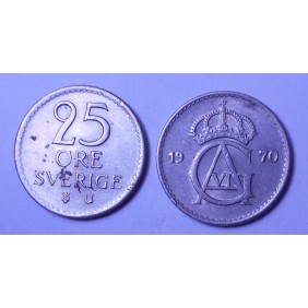 SWEDEN 25 Ore 1970