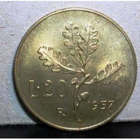 20 LIRE 1957