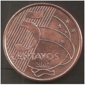BRAZIL 5 Centavos 2007