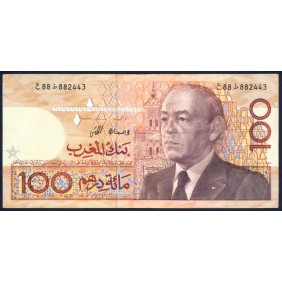 MOROCCO 100 Dirhams 1987