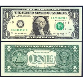 USA 1 Dollar 2013 Letter E