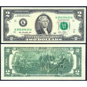 USA 2 Dollars 2013 Serie K