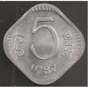 INDIA 5 Paise 1987 H