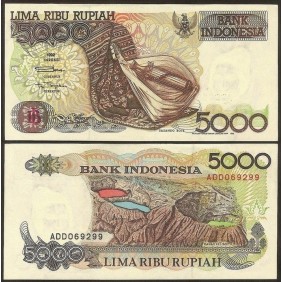 INDONESIA 5000 Rupiah 1992
