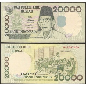 INDONESIA 20.000 Rupiah 1998