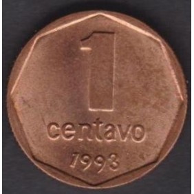ARGENTINA 1 Centavo 1993 KM...