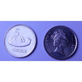 FIJI 5 Cents 1997