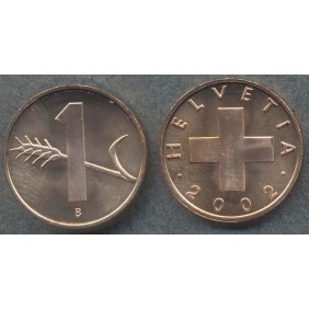 SWITZERLAND 1 Rappen 2002...