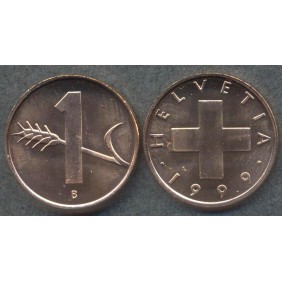 SWITZERLAND 1 Rappen 1999...