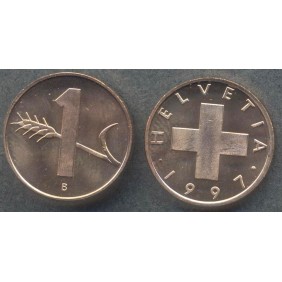 SWITZERLAND 1 Rappen 1997...