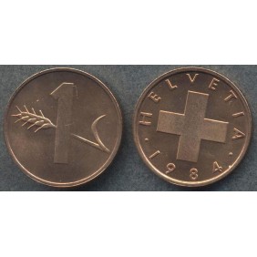 SWITZERLAND 1 Rappen 1984...