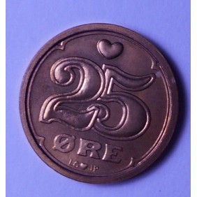 DENMARK 25 Ore 1990