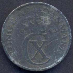 DENMARK 1 Ore 1943