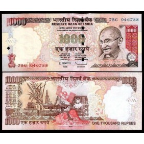 INDIA 1000 Rupees 2009...