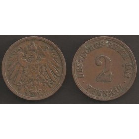 GERMANY EMPIRE 2 Pfennig...