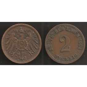 GERMANY EMPIRE 2 Pfennig...