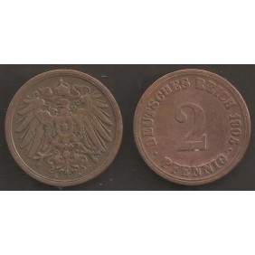 GERMANY EMPIRE 2 Pfennig...