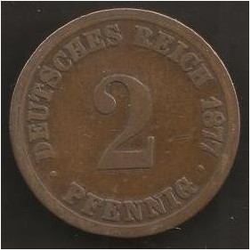 GERMANY EMPIRE 2 Pfennig...