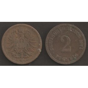 GERMANY EMPIRE 2 Pfennig...
