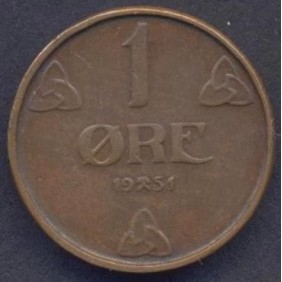 NORWAY 1 Ore 1951