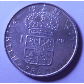 SWEDEN 1 Krona 1954 AG...