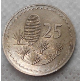 CYPRUS 25 Mils 1976